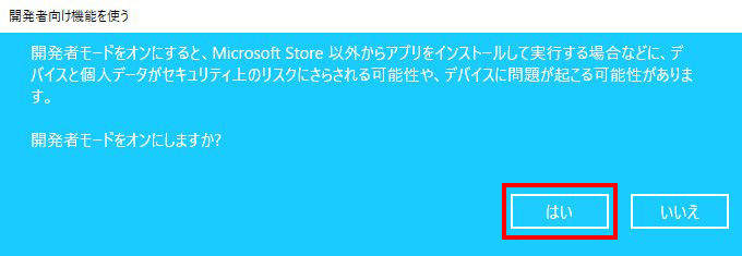 開発者モード確認画像4