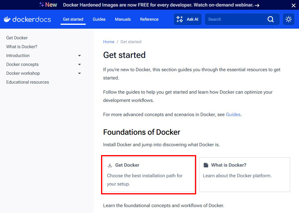 Get Docker