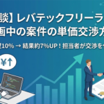 レバテックフリーランスで参画中の案件の単価交渉方法