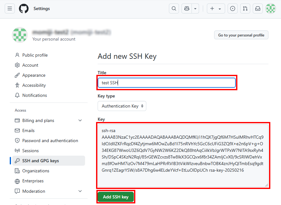 GitHubにSSHキーを登録する20