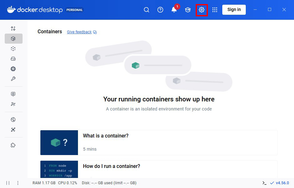Dockerのセットアップ説明画像2
