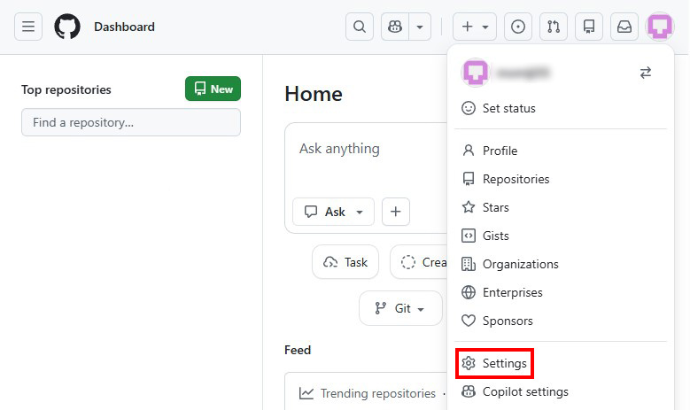 GitHubに公開鍵を登録説明画像2