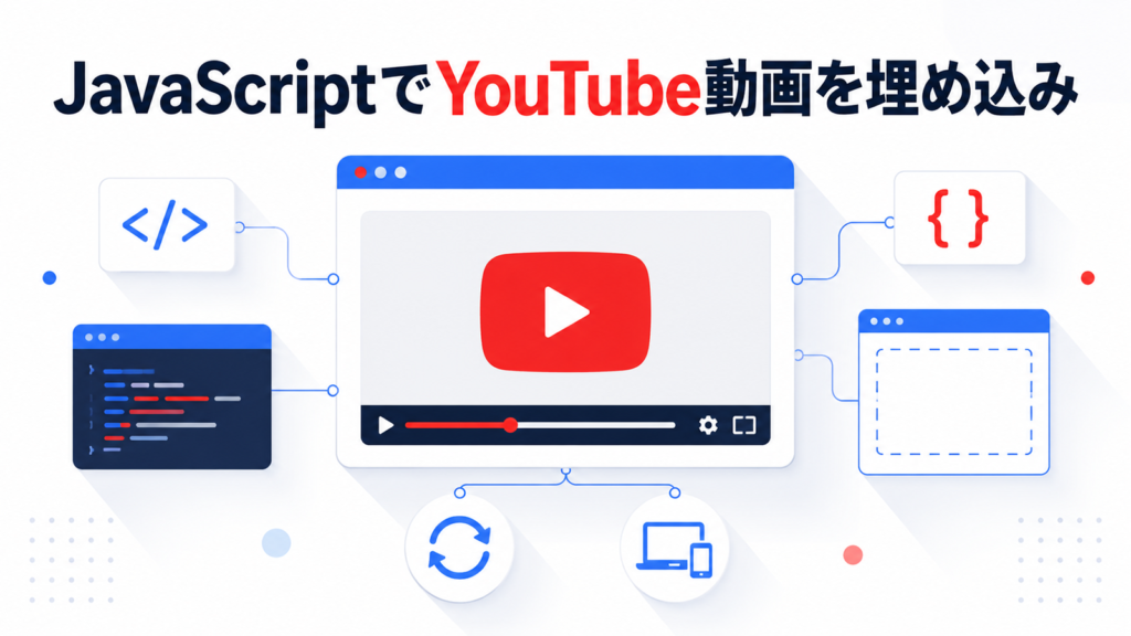 【JavaScript】YouTubeのIFrame APIで動画を埋め込み・自動再生